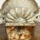 Pair of cast iron garden vases late nineteenth