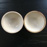 Lot 2 mini two-tone jattes