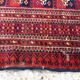 Antique traditional turkoman rug oriental hand made rug 184x124cm