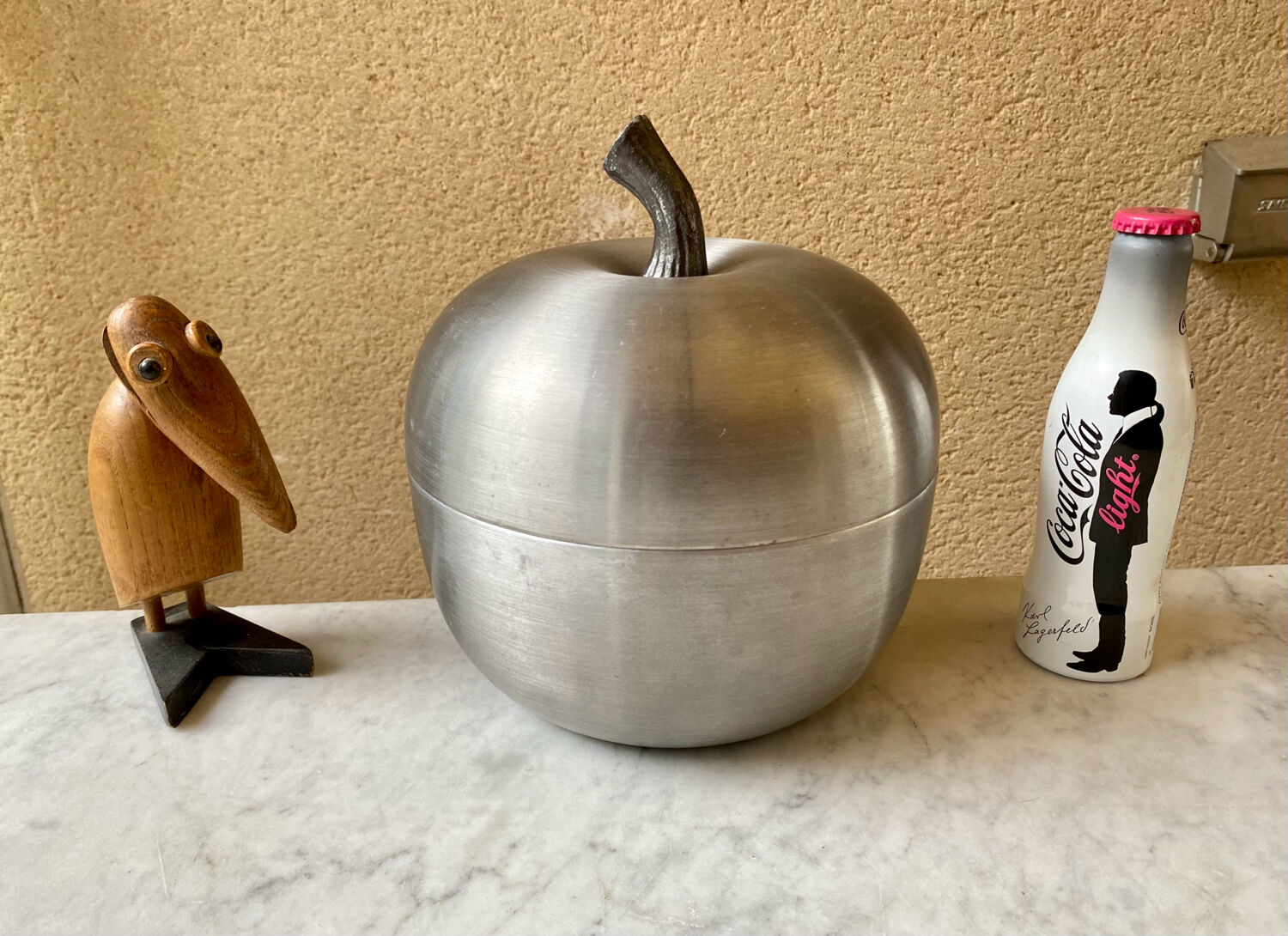 Vintage giant apple ice cube bucket from the 70s