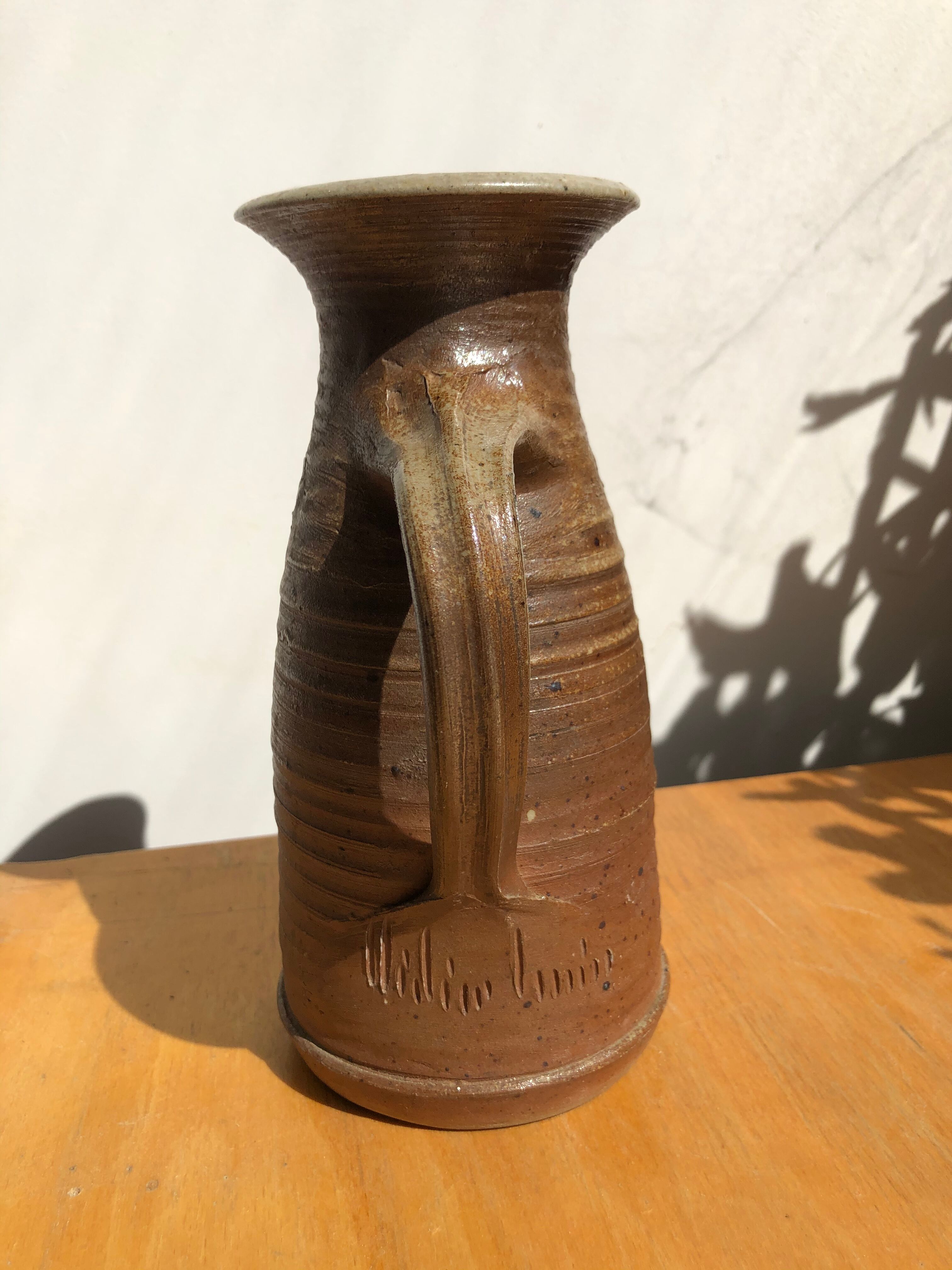 Flamed enamelled sandstone pitcher 70