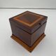 Cubic Biedermeier Box, Mahogany and Maple, Austria, circa 1840