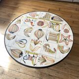 Ceramic table by Roger Capron, model created around 1960