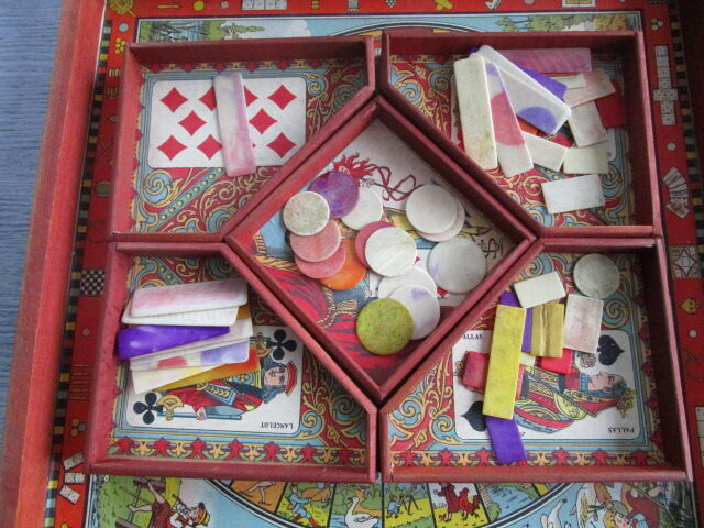 Old wooden game box