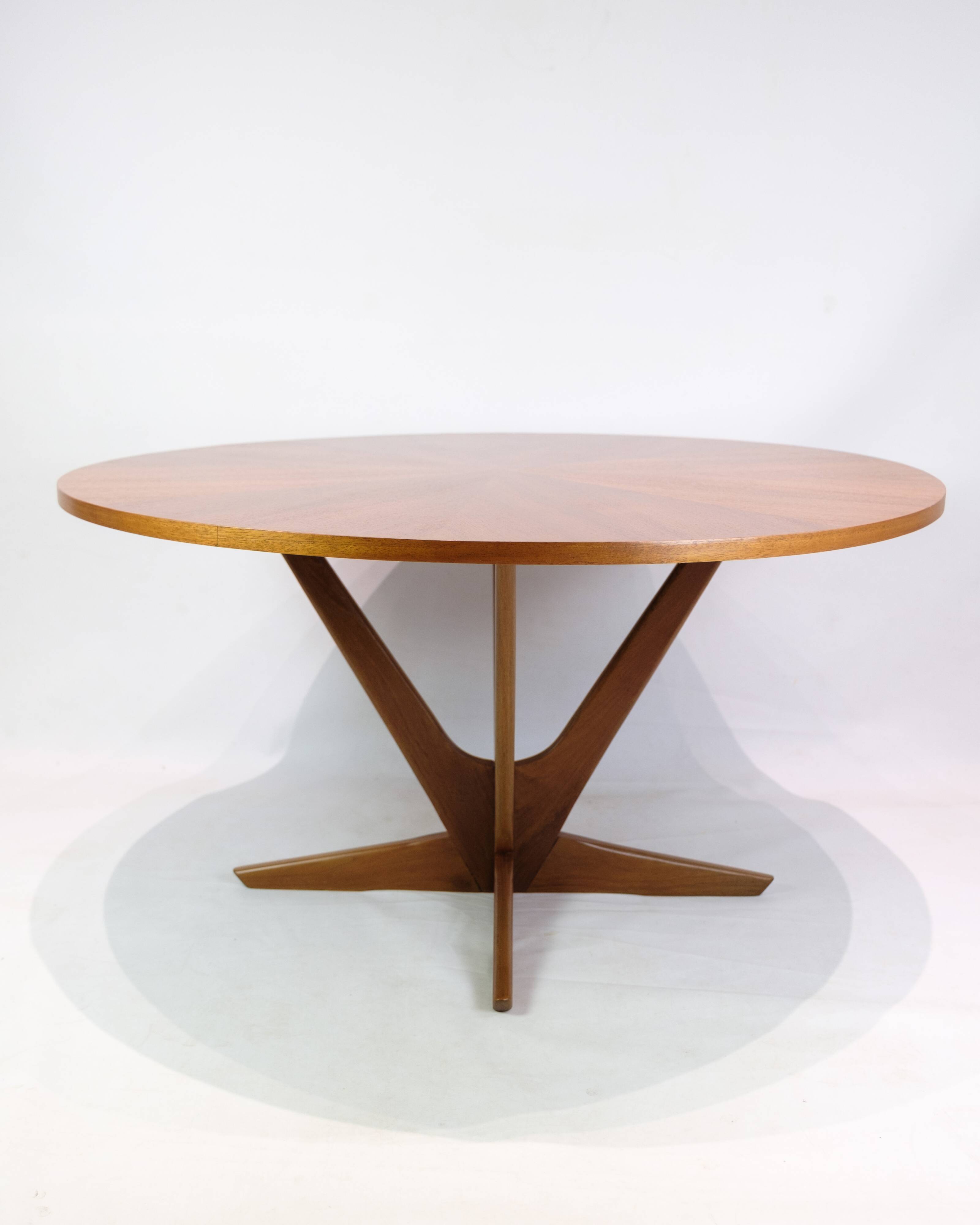 Coffee table – Round – Teak – Holger Georg Jensen – Kubus – 1960s