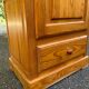 Scandinavian single-door solid wood wardrobe with hanging space