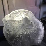 Art Deco Molded Glass Candy Box / Powder Box – Palmette