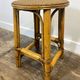 Rattan and cane stool, seaside spirit, mid-20th century.