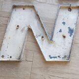 Old metal sign letter