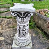 Old reconstituted stone column Antique decor