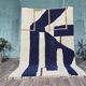 Authentic Moroccan wool rug handwoven, 250x150 cm.
