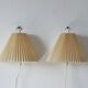 Model 203 Wall Lights by Henning Seidelin for Le Klint, Denmark, 1960s, Set