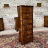 Lady's secretary in marquetry stamped