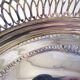 Large openwork basket in silver metal