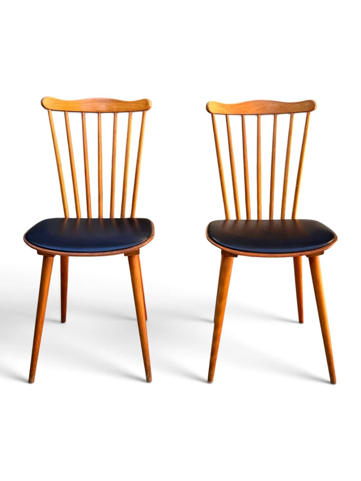 2 Baumann chairs, model Sonate no. 842