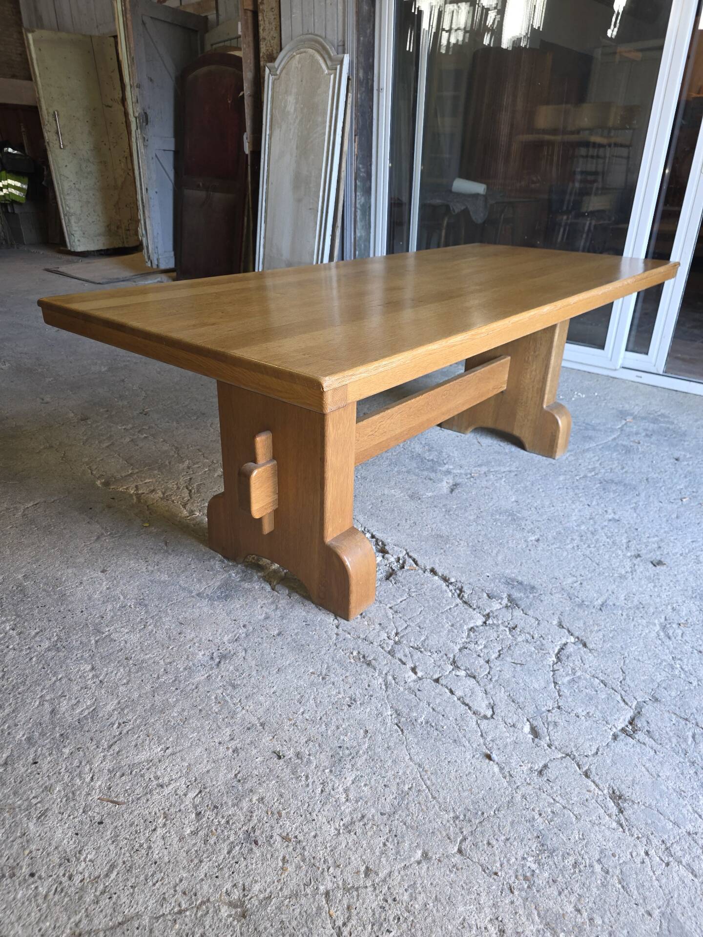 Oak farmhouse table