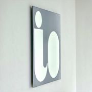 Miroir typographique IO par Giuseppe Raimondi, années 1970