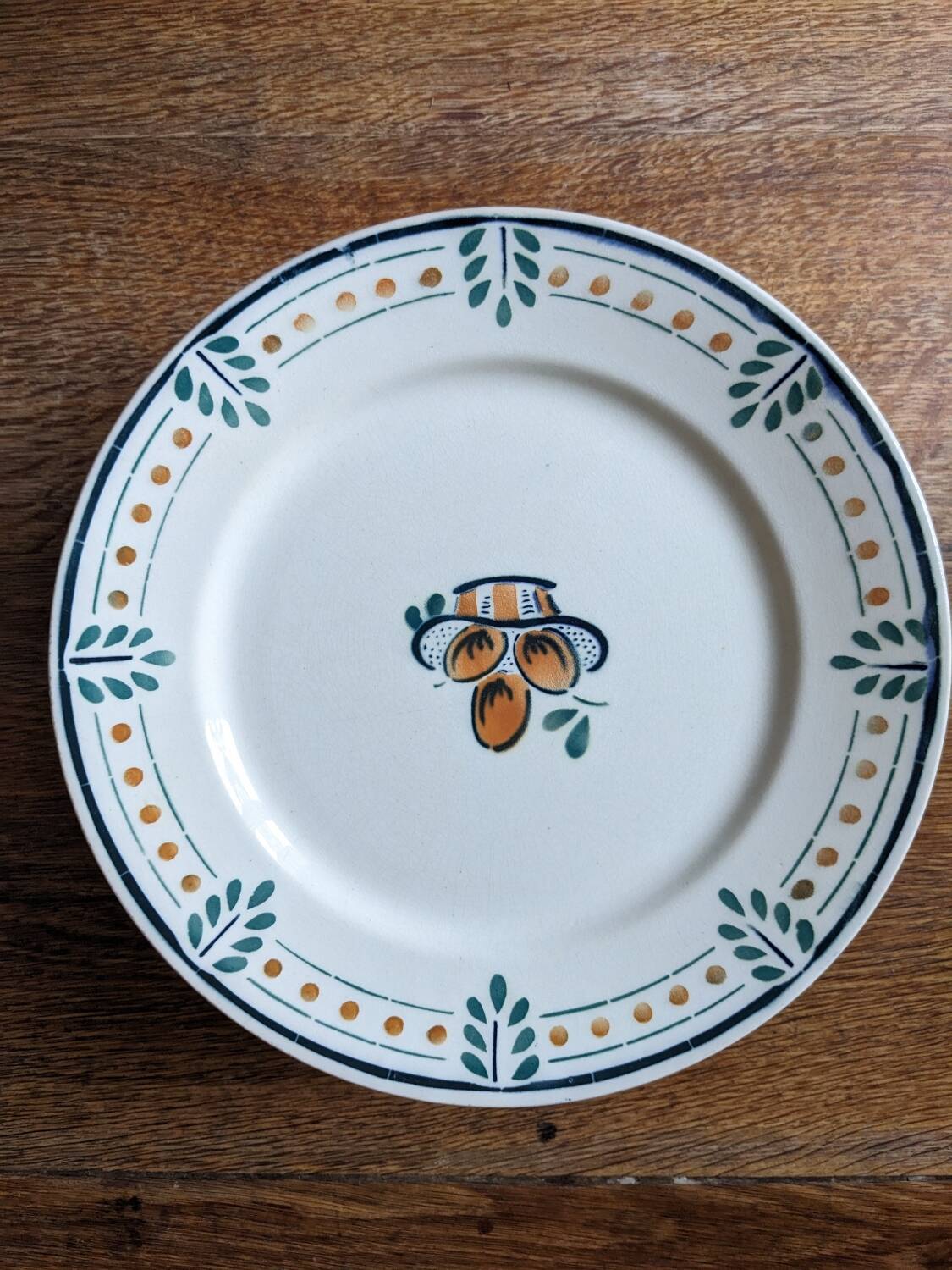 Lot of 12 Vosgien Badonviller flat plates