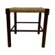 Vintage Wooden Stool With Rope Seat 60s Minimalist