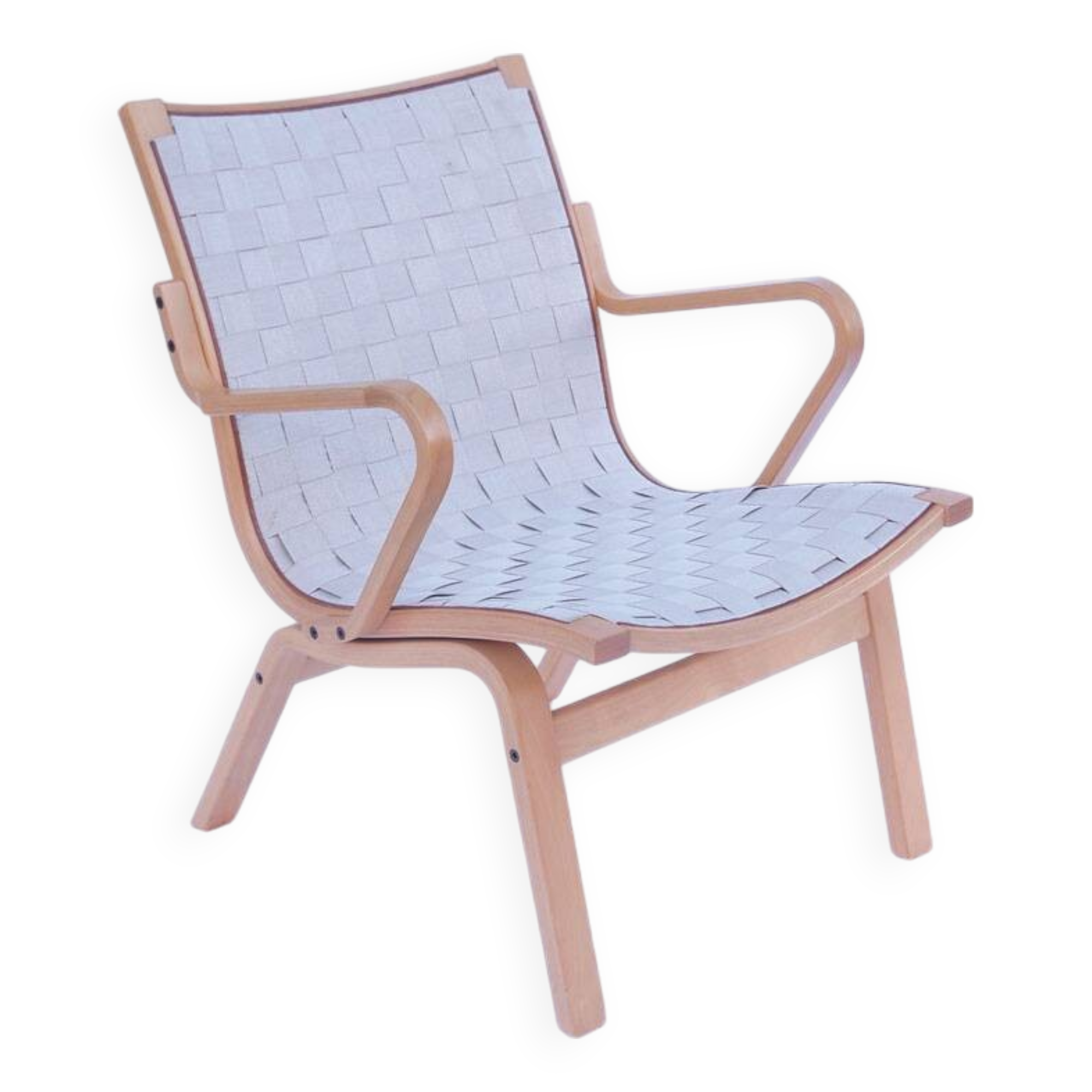 Vintage Danish Scandinavian armchair in Bruno Mathsson style