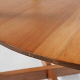 Amsterdam School beech wooden Side Table, The Netherlands 1920s