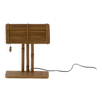 Lampe de bureau moderne en rotin BP