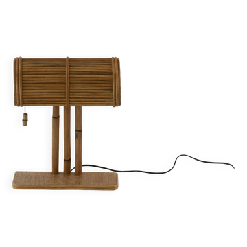 Lampe de bureau moderne en rotin BP