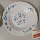 Set de 6 assiettes creuse  Arcopal Véronica myosotis fleur bleu vintage