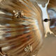 Vintage silver-plated shell display stand