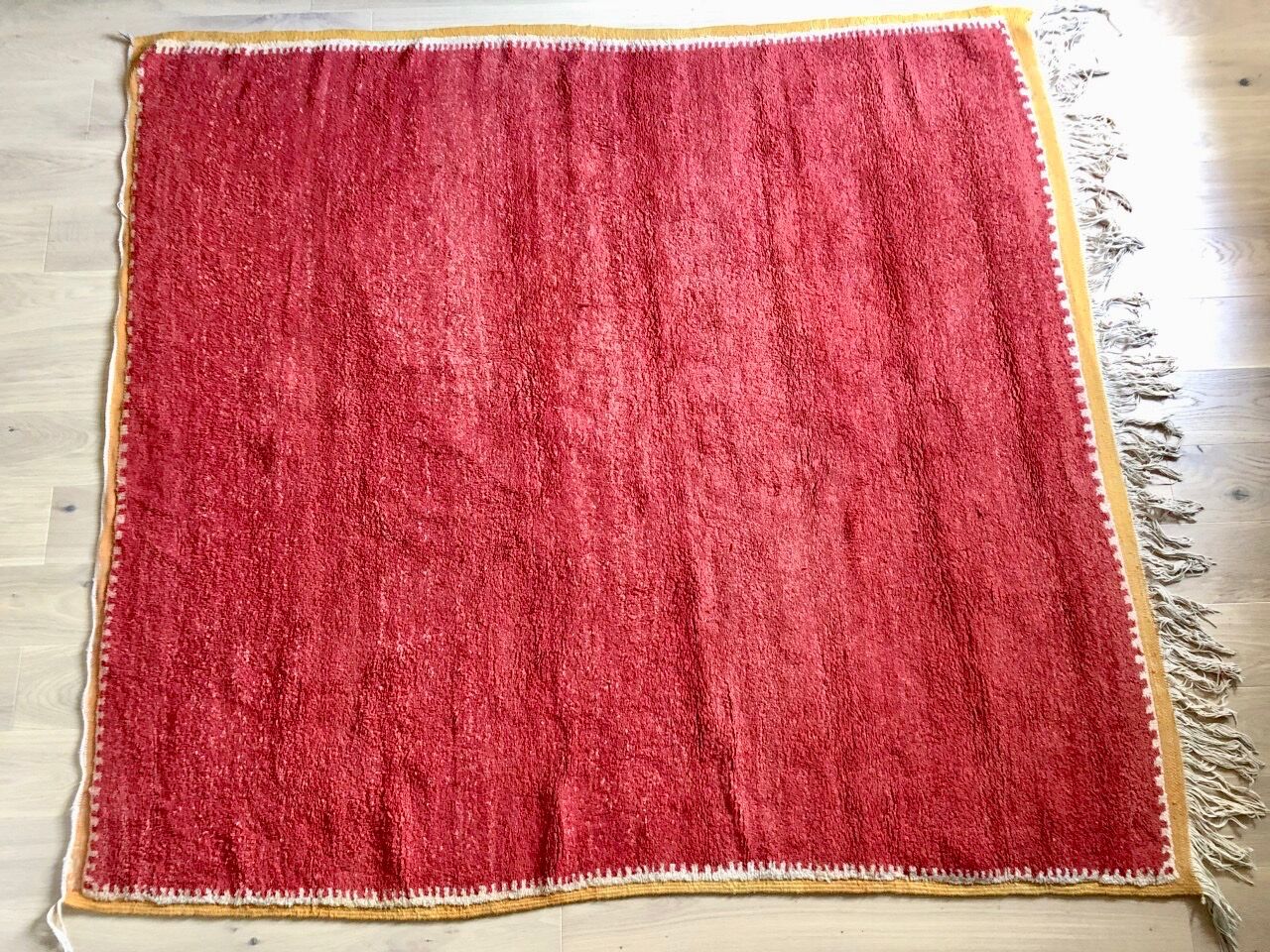 Vintage carpet red 1950