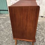 Scandinavian vintage chest of drawers, compass feet