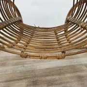 Vintage wicker side table, 1970