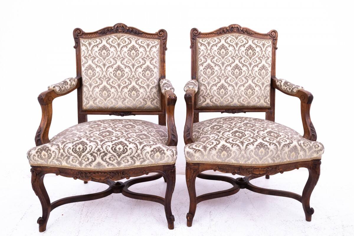 Paire de fauteuils, France, vers 1900