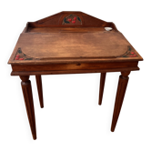 Vintage wooden children's secretary desk – cherry decor