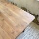Beech and pine farmhouse table with spindle legs 170 cm