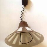 Bakelite pendant light up and down 70s Diameter 40 cm