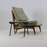 Fauteuil / lit de repos design français du milieu du siècle par George Tigien