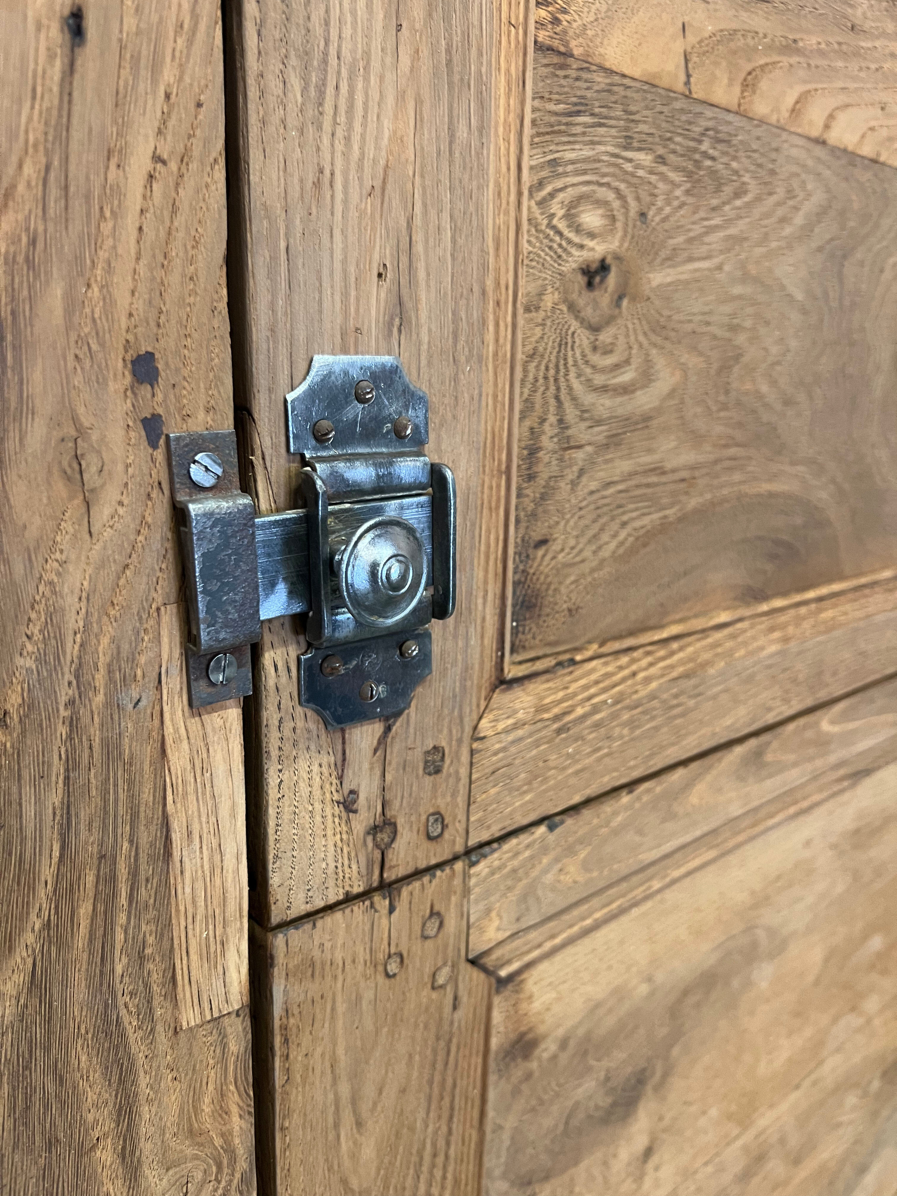 Brutalist countryside wardrobe in raw oak