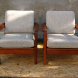 Paire de fauteuils de Juul Kristensen 1960