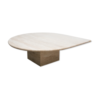 Vintage coffee table in travertine