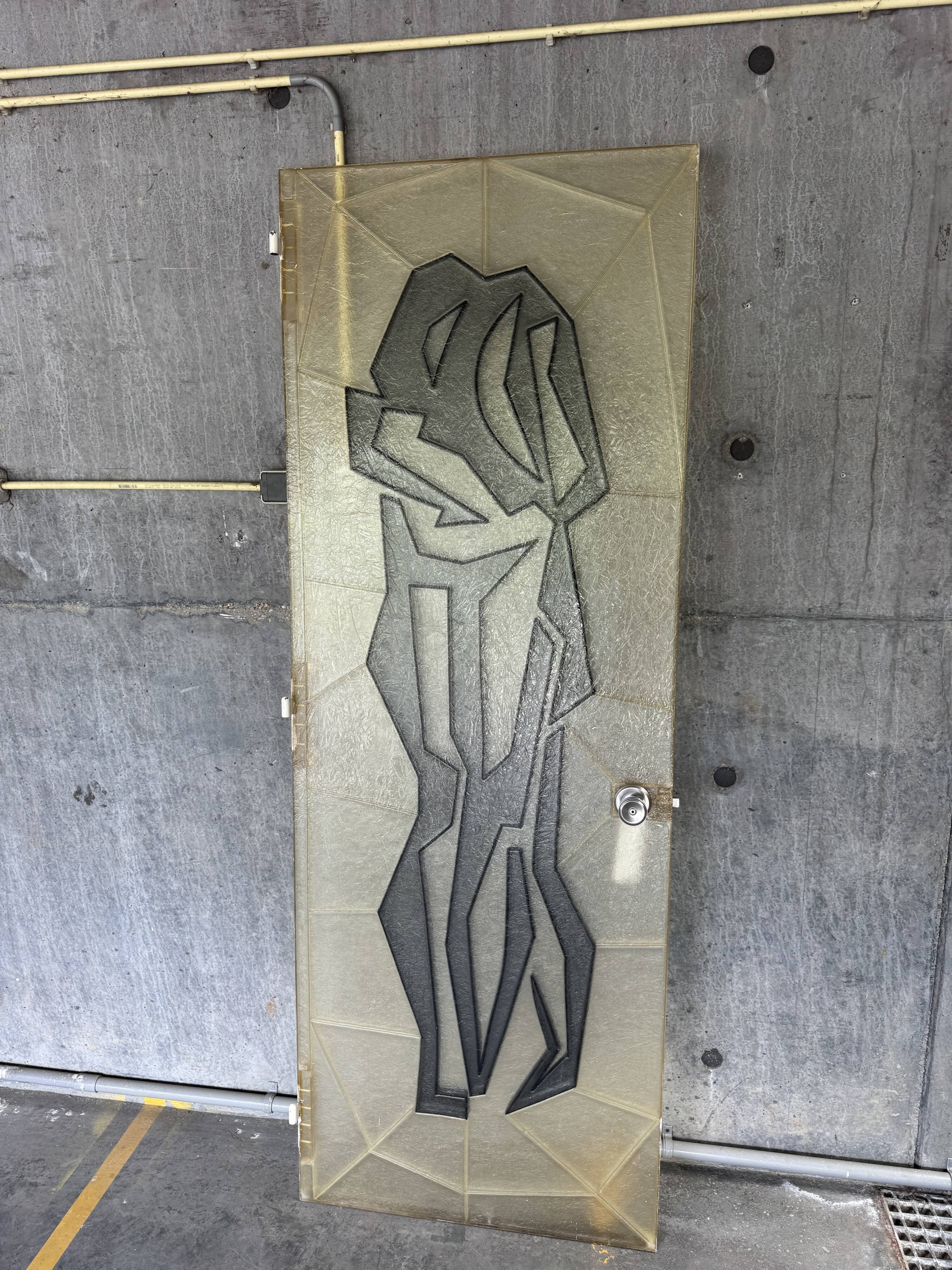 Brutalist Fiberglass Door