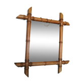 Ancient bamboo-style wooden ice - 47x41cm