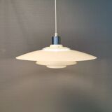 Grande suspension à multiples couches d'abat-jour, danoise années 1980-90, de Design-Light, modèle Korfu.
