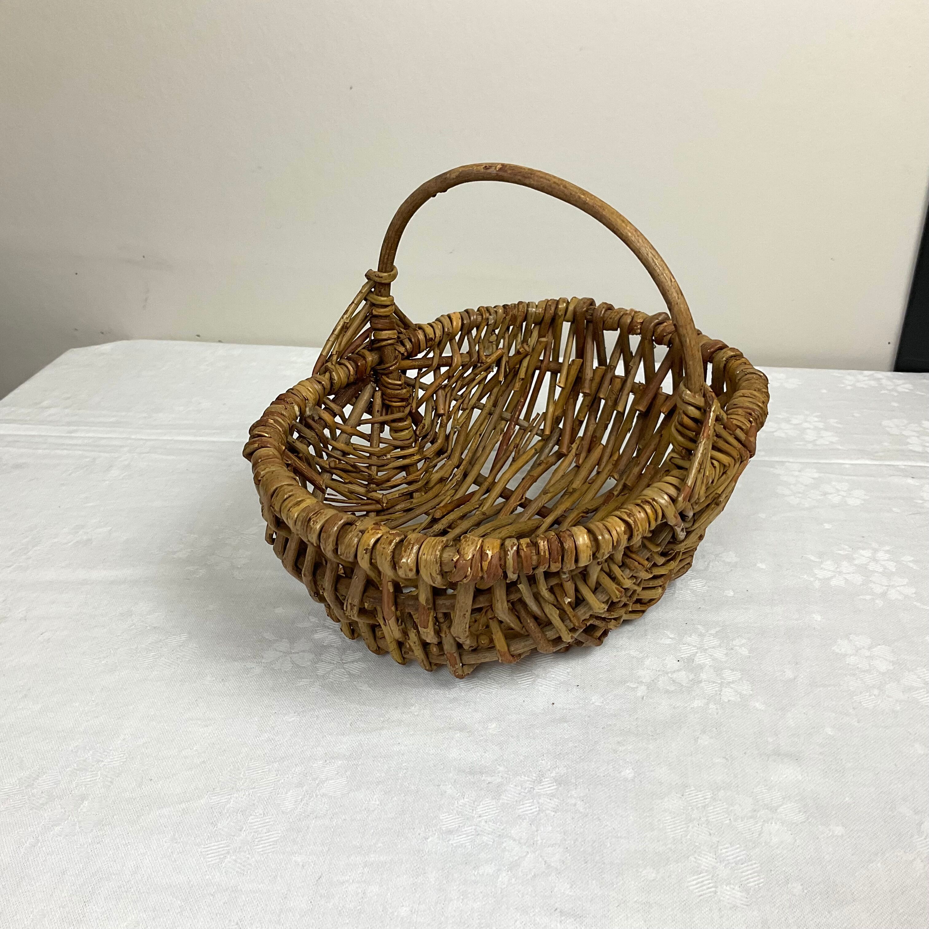 Old small wicker basket