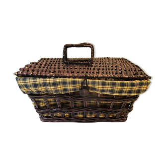 Vintage picnic basket