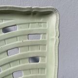 Sarreguemines ceramic braided dish