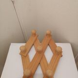 Wooden coat rack