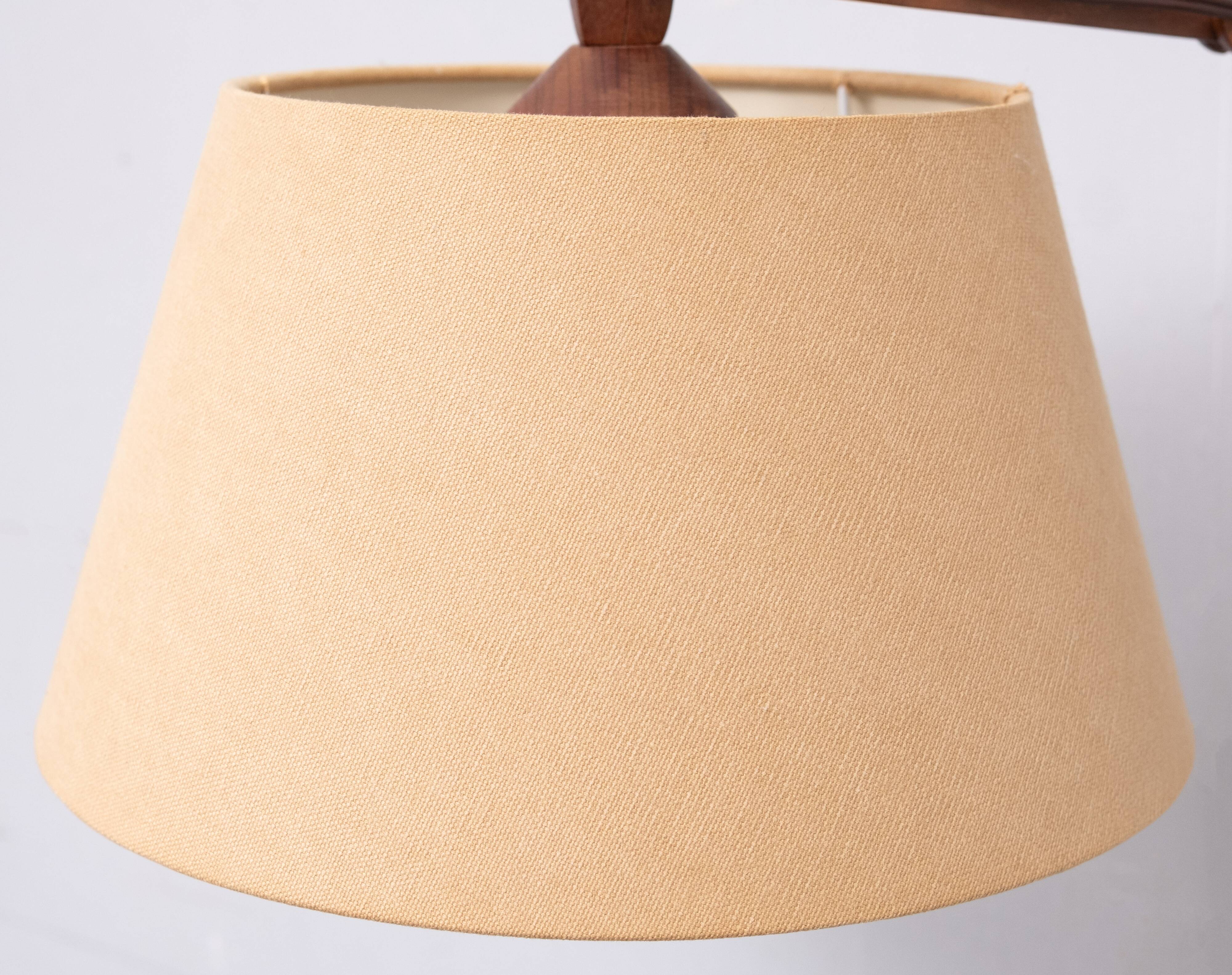 Small teak scissors wall lamp 1960s holland