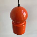 Mid century orange hanging lamp