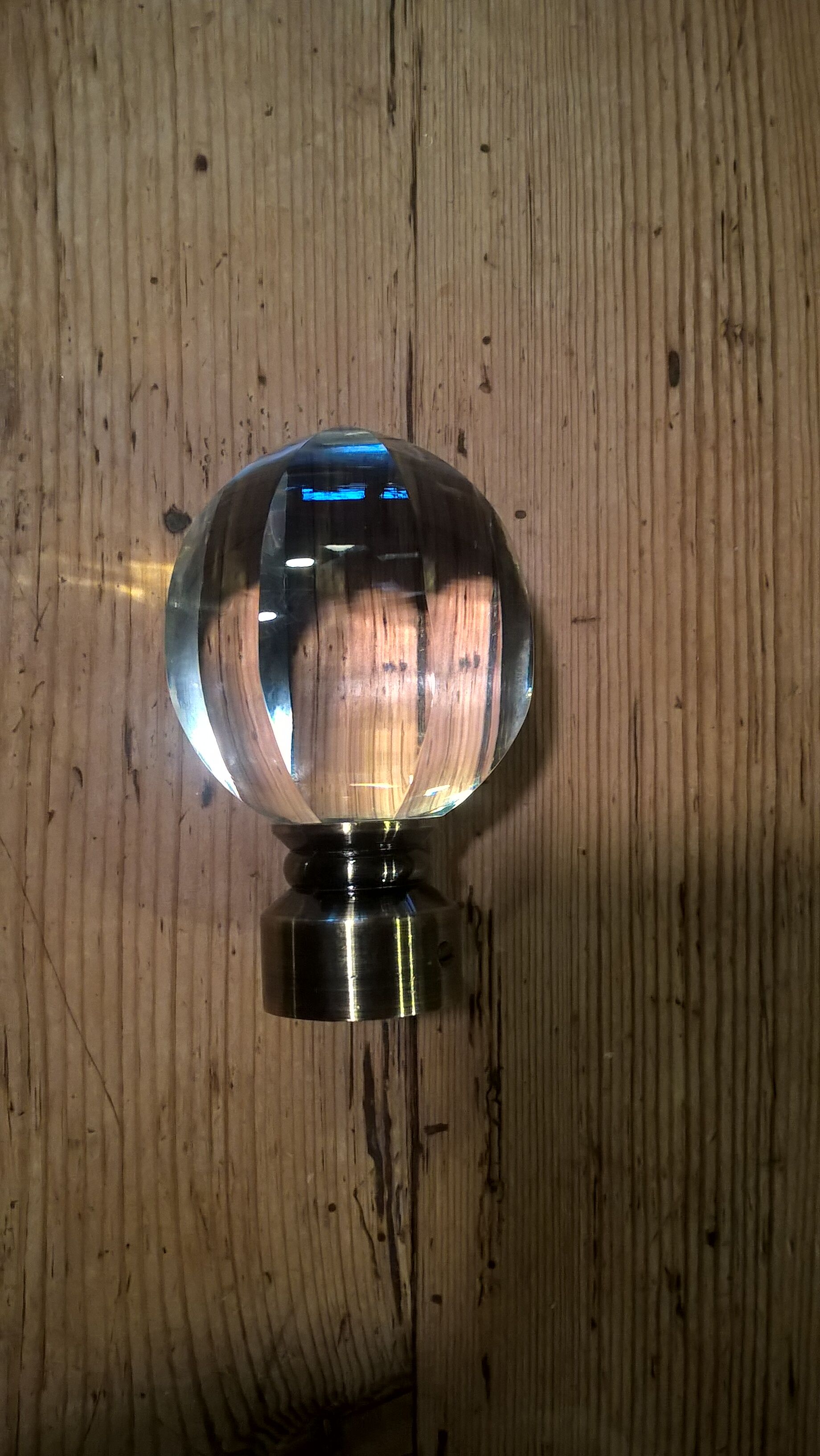 Transparent glass ball